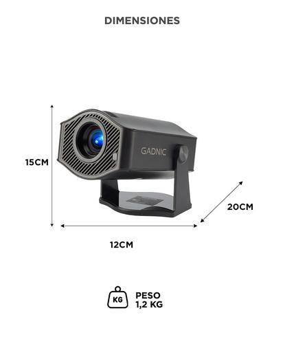 Proyector Gadnic Conexión Inalámbrica Portatil  9500lm HM-400 Pro - 5