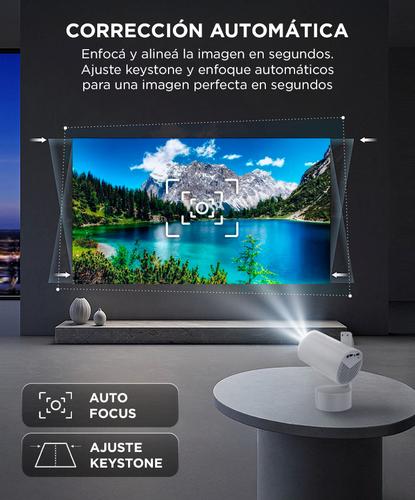 Proyector Inalambrico Gadnic 4K Android TV Enfoque Y Keystone Automatico - 4