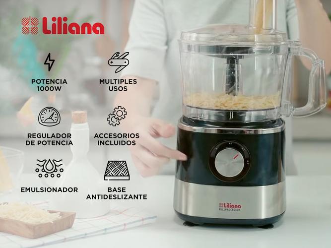 Multiprocesadora Liliana Fullpros Exprimidor 1000w 9 en 1 AM790 - 1