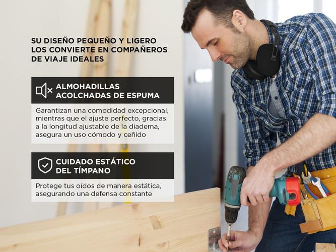 Protector Auditivo Gadnic con Reducción de Ruido - 3