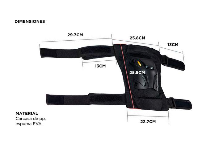 Kit RodillerasGadnic Protección Ciclismo Motocross  - 3