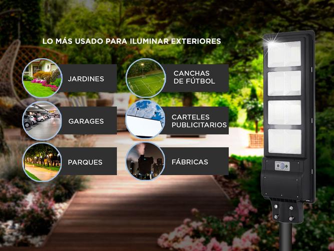 Reflector Solar Led 120W GADNIC S-LIGHT10 Sensor De Movimiento Exterior - 4