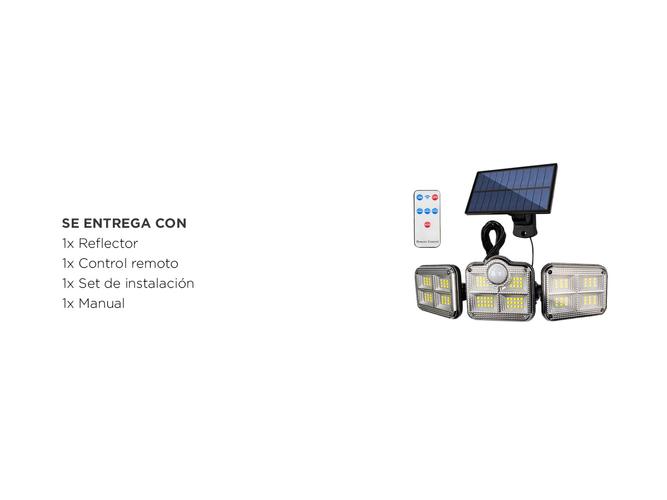 Reflector Solar Luz Led Gadnic 3 Paneles Ultra Potentes - 5