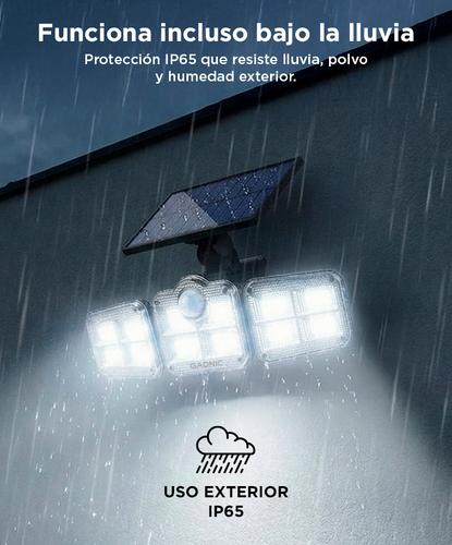 Reflector Solar Luz Led Gadnic 3 Paneles Ultra Potentes - 4