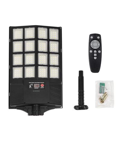 Reflector Solar Para Calles Gadnic Lámpara Luz 192 Led 5730 SMD 6V 9W Batería 6Ah Cobertura 200 M2 ABS - 6