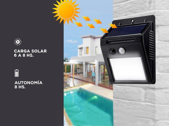 Luz Solar Led Para Exterior Gadnic DLDS12 Sensor de Movimiento - 3