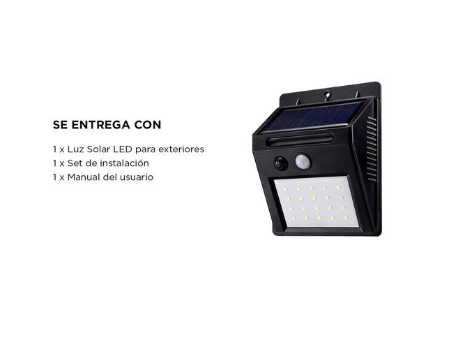 Luz Solar Led Para Exterior Gadnic DLDS12 Sensor de Movimiento - 6