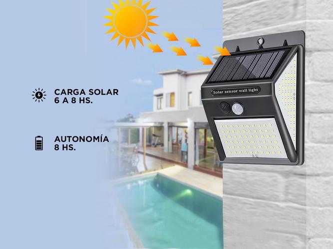 Luz LED Solar Para Exteriores Gadnic DLDS13 Impermeable IP65 - 3