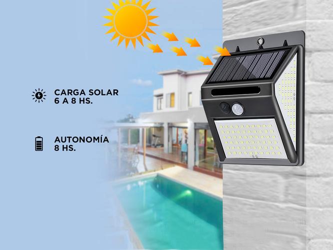 Luz LED Solar Para Exteriores Gadnic DLDS13 Impermeable IP65 - 3
