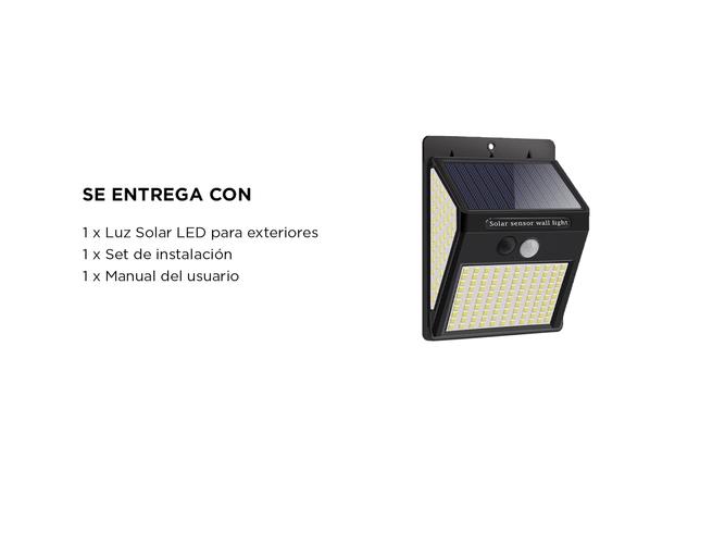 Luz LED Solar Para Exteriores Gadnic DLDS13 Impermeable IP65 - 6