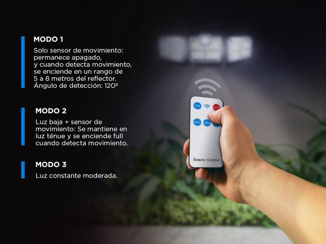Reflector Led Solar 122 Gadnic DLDS14 Luz Fría + Control Remoto - 4