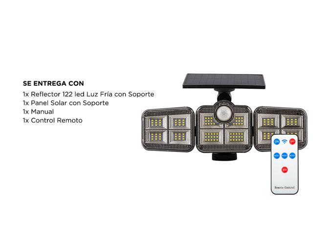 Reflector Led Solar 122 Gadnic DLDS14 Luz Fría + Control Remoto - 6