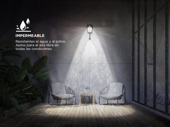 Reflector Led Solar Gadnic de Pared Con Sensor  - 3