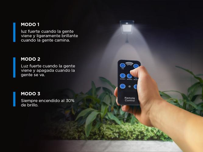 Reflector Led Solar Gadnic de Pared Con Sensor  - 4