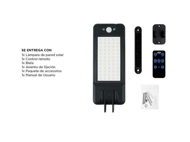 Reflector Led Solar Gadnic de Pared Con Sensor  - 6