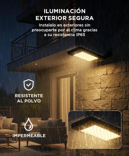 Reflector Led Solar Gadnic de Pared Con Sensor  - 2