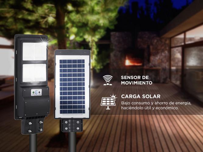 Reflector Solar Led 100w Gadnic S-LIGHT8 Con Sensor de Movimiento Para Exterior - 3
