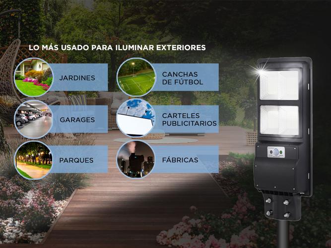 Reflector Solar Led 100w Gadnic S-LIGHT8 Con Sensor de Movimiento Para Exterior - 4