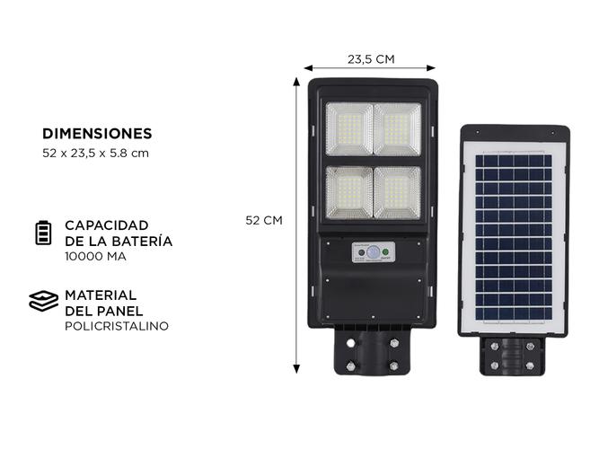 Reflector Solar Led 100w Gadnic S-LIGHT8 Con Sensor de Movimiento Para Exterior - 5