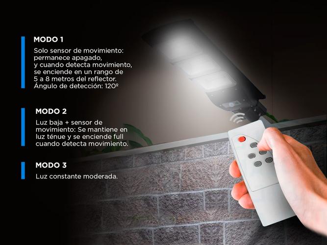 Reflector Solar Led 200W Gadnic S-LIGHT9 Sensor De Movimiento Exterior - 4