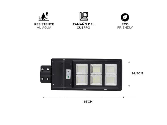 Reflector Solar Led 200W Gadnic S-LIGHT9 Sensor De Movimiento Exterior - 5