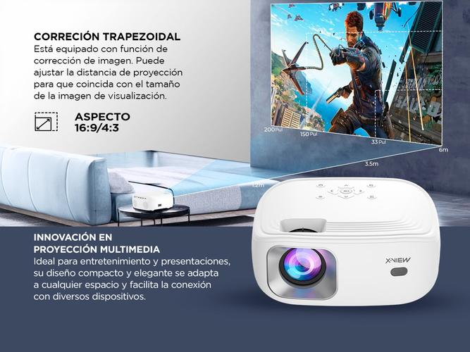 Proyector X-View Smart PJX500 Pro Bluetooth Wifi - 2
