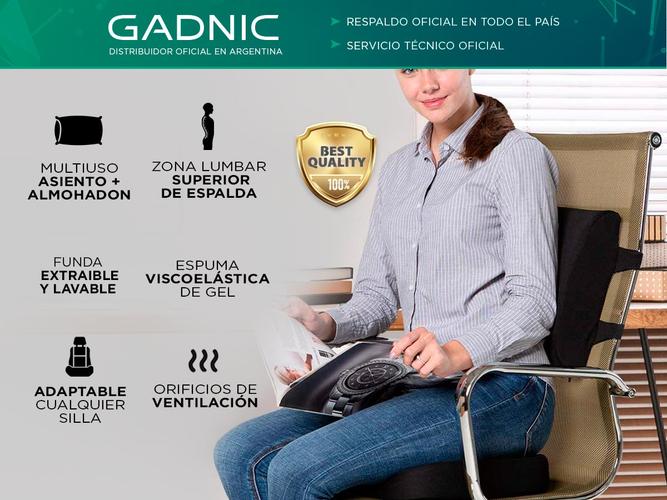 Asiento Cojín Para Silla De Oficina Gadnic FA1.5 Almohada De Apoyo Lumbar  - 1