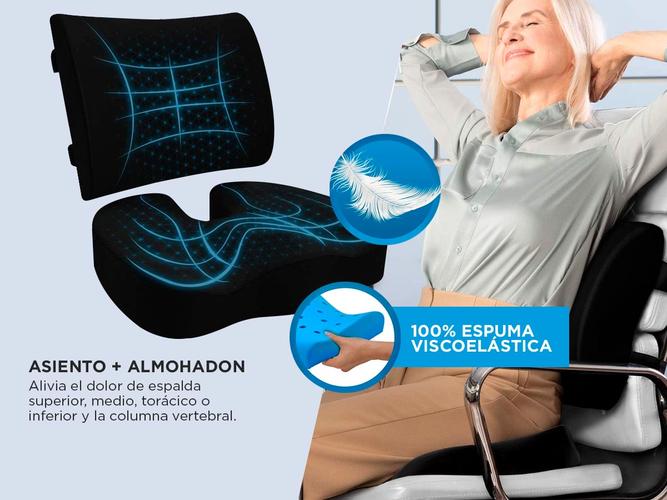Asiento Cojín Para Silla De Oficina Gadnic FA1.5 Almohada De Apoyo Lumbar  - 2