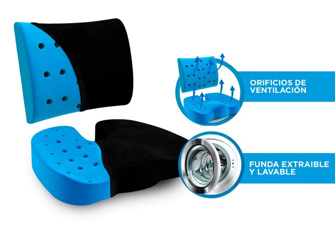 Asiento Cojín Para Silla De Oficina Gadnic FA1.5 Almohada De Apoyo Lumbar  - 4