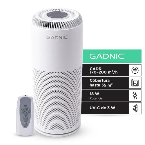Purificador De Aire Gadnic H13 HEPA Carbon Activado UV C Anionizador 18W CADR 170 A 200m3h Hasta 35m2 - 0