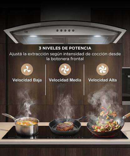 Campana Extractora De Cocina Cuk By Gadnic CSSV 230W 3 Velocidades Luces LED - 4