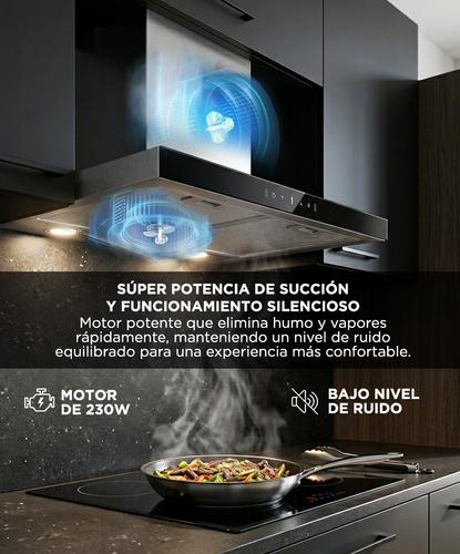 Campana Extractora De Cocina Cuk By Gadnic SIL 230W Control Táctil  Sensor de Mano Luces LED - 5