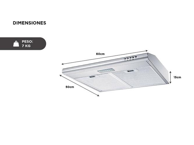  Purificador Extractor de Cocina Atma 60cm Acero Inoxidable - 4
