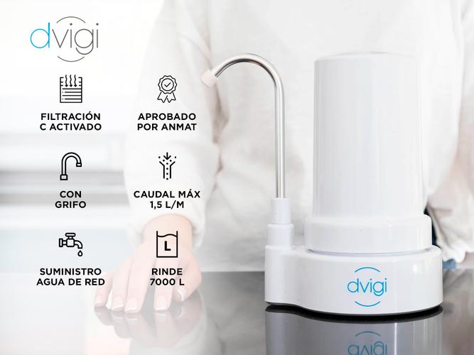 Purificador de Agua Filtro Dvigi Compact 7000 Litros Anmat - 1