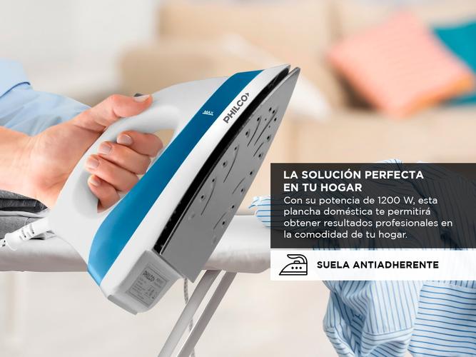 Plancha A Vapor Philco 1200W Antiadherente Rociador PVP1117N  - 2