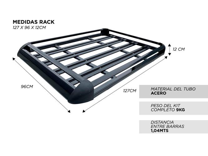 Parrilla Porta Equipaje gadnic pára Camioneta 4x4 con Barra - 4