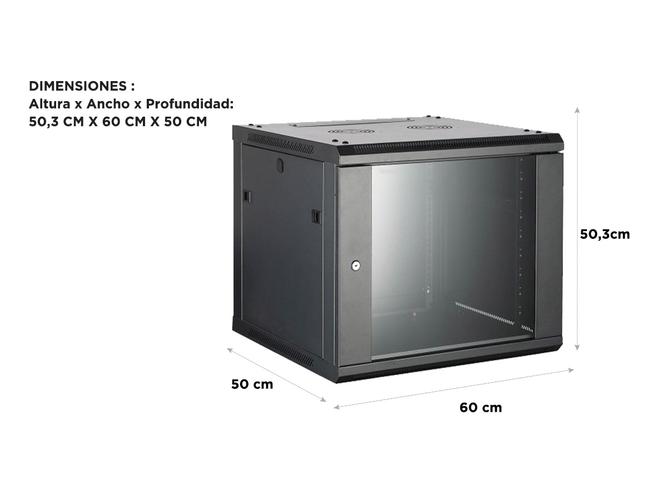 Rack de Servidores Gadnic RAKSER50 Gabinete Para Pared - 4