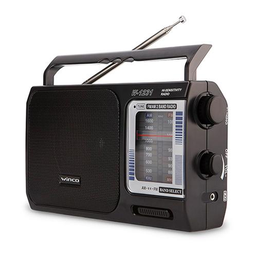 Radio Portatil Winco AM/FM W1231 Pilas y Electrica Manija  - 0