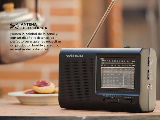 Radio Portátil de Mano Winco W2005 Dual 9 Bandas AmFm - 3