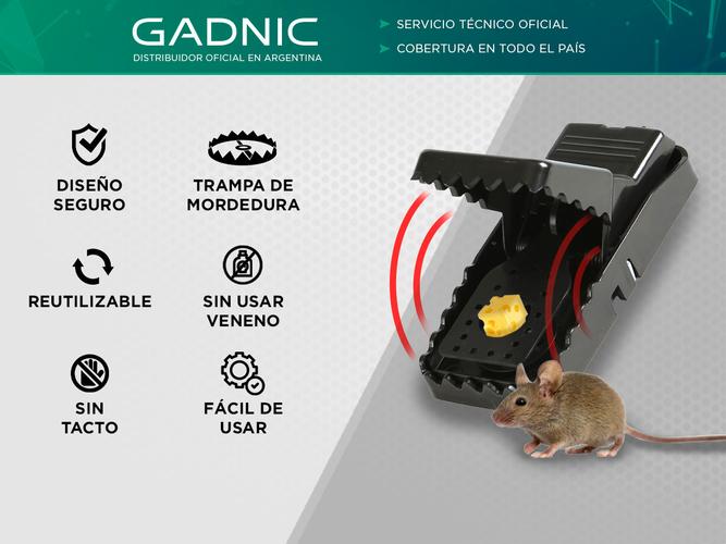 Trampa para Roedores Gadnic KMSL-91 Muy Seguro Ideal Rata Ratones - 1