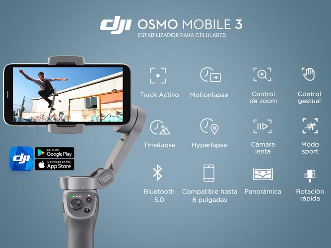 Estabilizador DJI Osmo Mobile 3 Videos Y Fotos Función Panorámica - 1