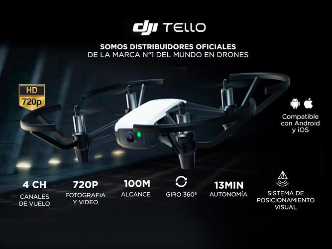 Drone DJI Tello Cámara HD Video y Foto en Vivo Giros 8D - 1