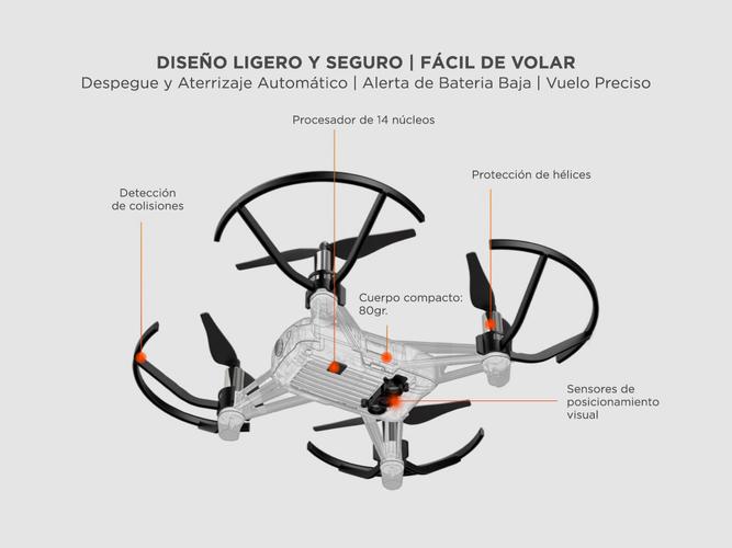 Drone DJI Tello Boost Combo Cámara HD Video y Foto en Vivo + Accesorios - 3
