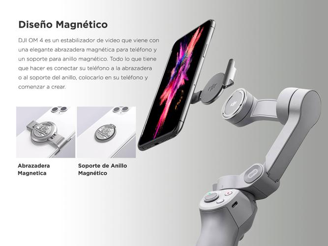 Estabilizador DJI Osmo Mobile 4 Videos Y Fotos Función Panorámica Diseño Magnético - 2