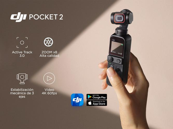 Cámara DJI Osmo Pocket 2 Estabilizador Mecánico de 3 Ejes 4K 60fps - 1