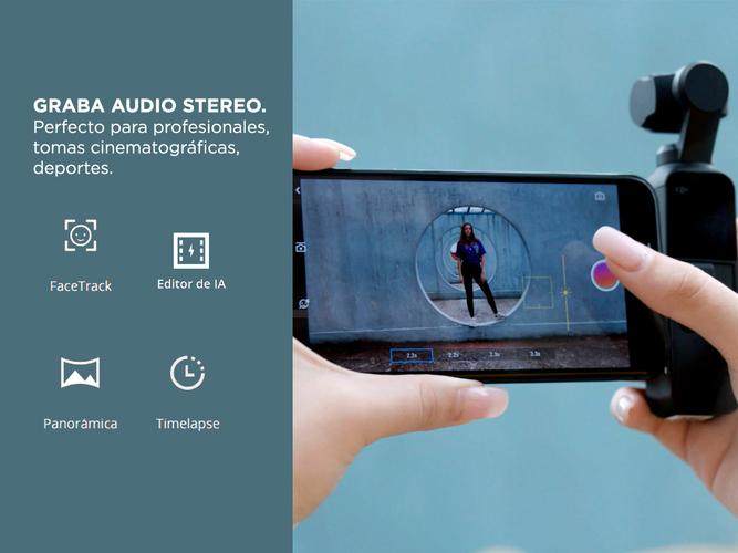 Cámara DJI Osmo Pocket 2 Estabilizador Mecánico de 3 Ejes 4K 60fps - 3