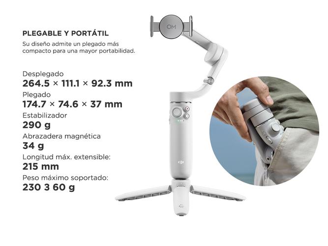 Estabilizador DJI Osmo Mobile 5 Videos Y Fotos Función Panorámica + Trípode Multisuperficie - 5