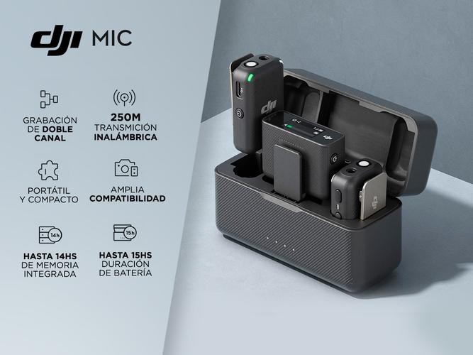 Sistema grabador de micrófono inalámbrico DJI Mic digital compacto 2,4 GHz - 1