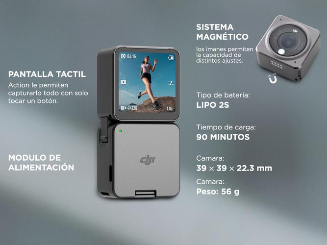 DJI Action 2 Power Combo Cámara Deportiva 4k 120 Fps  - 5