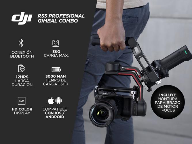 Estabilizador de Cámara Ronin  DJI RS3 Combo Profesional Gimbal Usado - 1